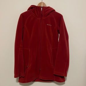 Columbia fleece pea coat - Small - red